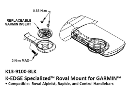 K-Edge Garmin Specialized Roval Mount K13-9100-BLK