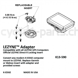 K-Edge Lezyne™ Adapter black K13-590