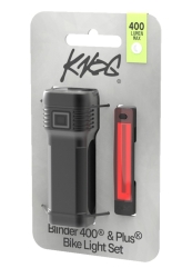 Knog Blinder 400 Scheinwerfer & Plus Rücklicht Lichtset schwarz