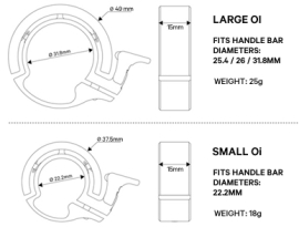 Knog Oi black Small Glocke