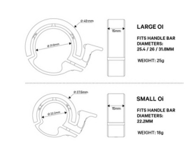 Knog Oi silver Large Glocke