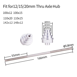 M2 Zentrieradapter für Steckachsen