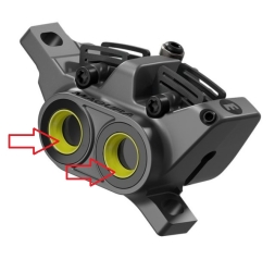 Preview: Magura GUSTAV Pro Blenden - Set gelb zu Bremszange