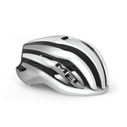 MET Trenta 3K Carbon Mips White Silver M 56 - 58 cm Helm