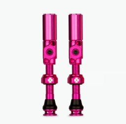 Muc-Off Tubeless Big Bore Hybrid medium 65mm/Felgenhöhe 20-25mm pink Ventile