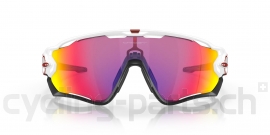 Oakley Jawbreaker Polished White/Prizm Road Brille