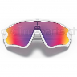 Oakley Jawbreaker Polished White/Prizm Road Brille