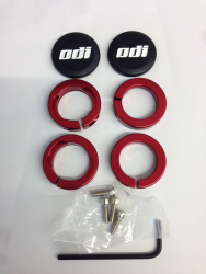 ODI Lock Jaw Clamps Klemmringe - Set red