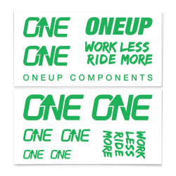 OneUp Components Decal Kit green