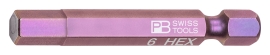 PB Swiss Tools PB E6.210/6 Grösse 6mm Innensechskant Precision Bit 1/4"
