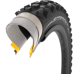 Preview: Pirelli Scorpion Enduro S, TLR, SmartGRIP Gravity, HardWALL black 29x2.6 Reifen