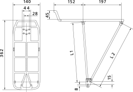 Pletscher Athlete 4B Gepäckträger schwarz