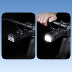 Phare Avant Vélo RAVEMEN FR1000 1000 Lumens - Support Intégré Pour Compteur, Marche/arrêt Auto, étanche