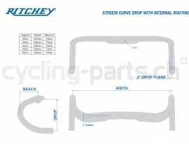 Ritchey Comp Streem Internal Routing 38cm Lenker