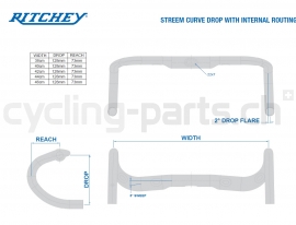 Ritchey Comp Streem Internal Routing 44cm Lenker