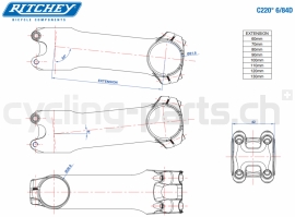 Ritchey WCS Carbon Matrix C220 Matte UD 110mm Vorbau