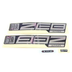 Rock Shox Zeb Ultimate 2021+ gloss black/gloss polar Decal Kit
