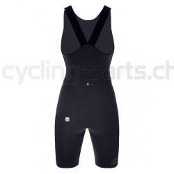 Santini Damen Unico kurze Trägerhosen schwarz