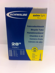 Schwalbe SV 20 extra long extra light 700x18/25 Presta 60mm Schlauch
