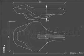 Selle Italia Iron Tekno Flow L Sattel