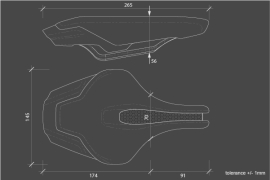 Selle Italia Kronos Tekno Flow L Sattel