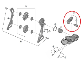 Shimano Dura Ace RD-R9150 Schaltwerkaufhängung komplett