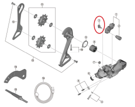 Shimano Dura Ace RD-R9250/Ultegra RD-R8150/Shimano 105 RD-R7150 Schaltwerk-Kabelführung