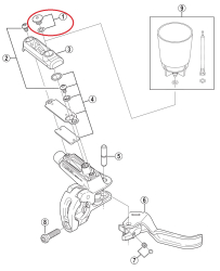 Shimano Zee/SLX/Deore Entlüftungsschraube mit O-Ring