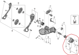 Shimano GRX RD-RX817 Schaltwerk - Abdeckung