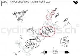 Sram Caliper Hardware Kit Bremssattel für die Code R/RSC