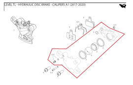 Sram Caliper Piston Kit Bremssattel - Kolbenkit für die Level TL (ab 2017)