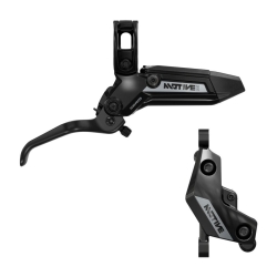 Sram Motive Silver black anodized Scheibenbremse hinten