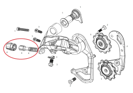 Sram Red 22/Force 22 Aero Glide Rear Derailleur Barrel Adjuster