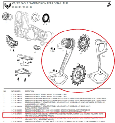 Sram XX Eagle Transmission AXS Assembly Kit Schaltwerkkäfig