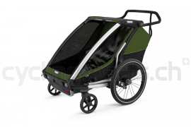 Thule Chariot CAB 2 cypress green-black Kinderanhänger