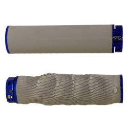 TMR Designs Imprint Grips Premium magnesium/blau Lenkergriffe