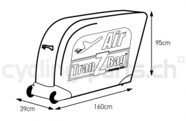 TranZBag Air Velo - Lufttransporttasche schwarz