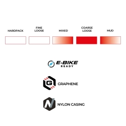Preview: Vittoria Barzo XC Trail TLR, 4C Graphene 2.0, 60 TPI, brown/black 29x2.40 Reifen