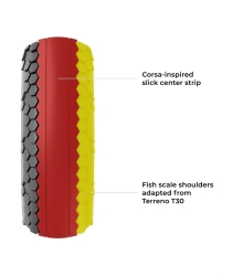 Preview: Vittoria Terreno T10 Hardpack Gravel Endurance G2.0 TLR E-25 black 700x37 Reifen