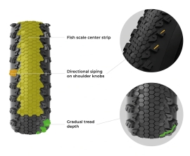 Preview: Vittoria Terreno T30 Fine Loose Gravel Endurance G2.0 TLR E-25 brown 700x40 Reifen