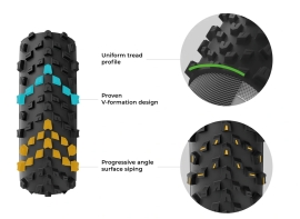 Preview: Vittoria Terreno T60 Mixed Gravel Endurance G2.0 TLR E-25 black 700x40 Reifen