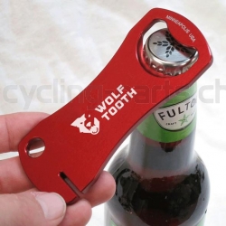 Wolf Tooth Bottle Opener With Rotor Truing Slot red