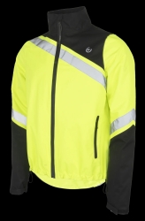 wowow Fuji Regenjacke schwarz gelb und reflektierend