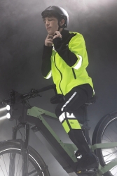 Preview: wowow Fuji Regenhose schwarz gelb reflektierend