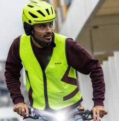 Preview: wowow Leuchtweste Urban Citizen gelb und reflektierend