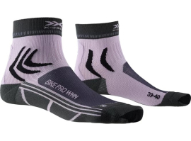 X-SOCKS Women Bike Pro charcoal/magnolia purple