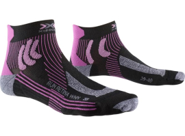 X-SOCKS Women Run Retina opal black/twyce purple