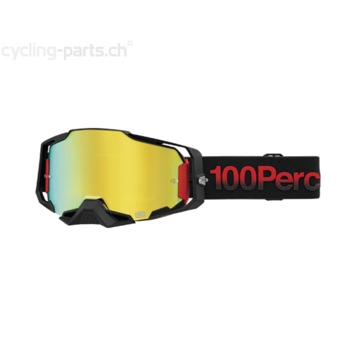 100% Armega Tzar Mirror Gold Goggles