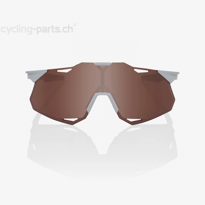 100% Hypercraft XS Matte Stone Grey-HiPER crimson silver Brille