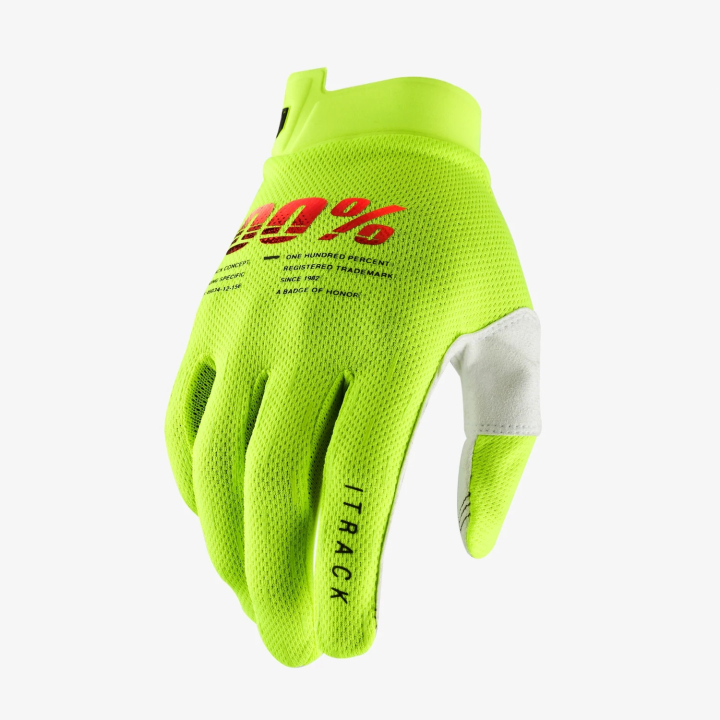 100% iTRACK fluo yellow Handschuhe